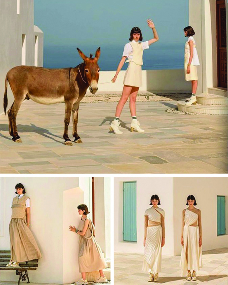 Dior: Photograph in Milos for his new collection